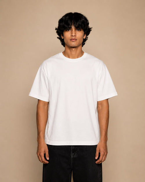 Bright Mind white tee - front model view