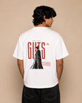 Bright Mind white tee - back graphic view